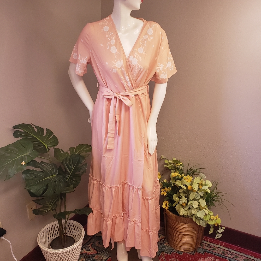 Faux Wrap Summer Dress
